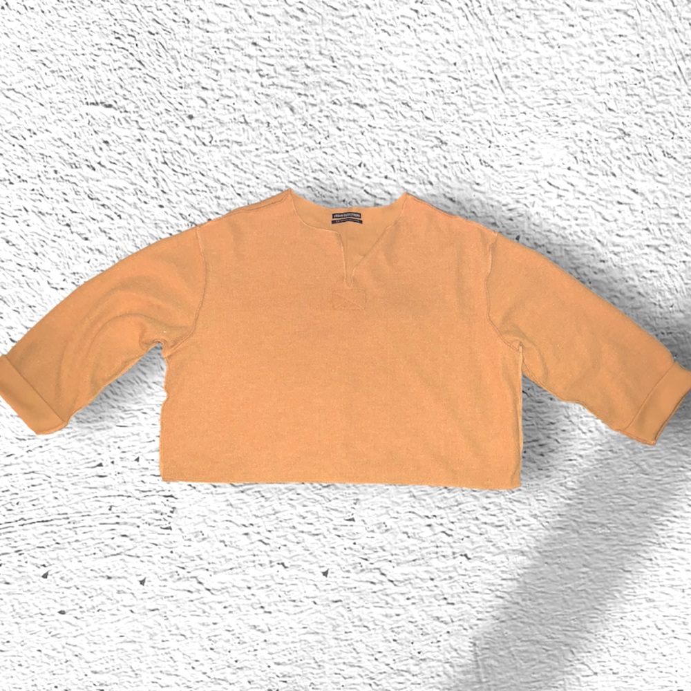 Urban Outfitters, size S (baggy), color is rustic yellow/orange
